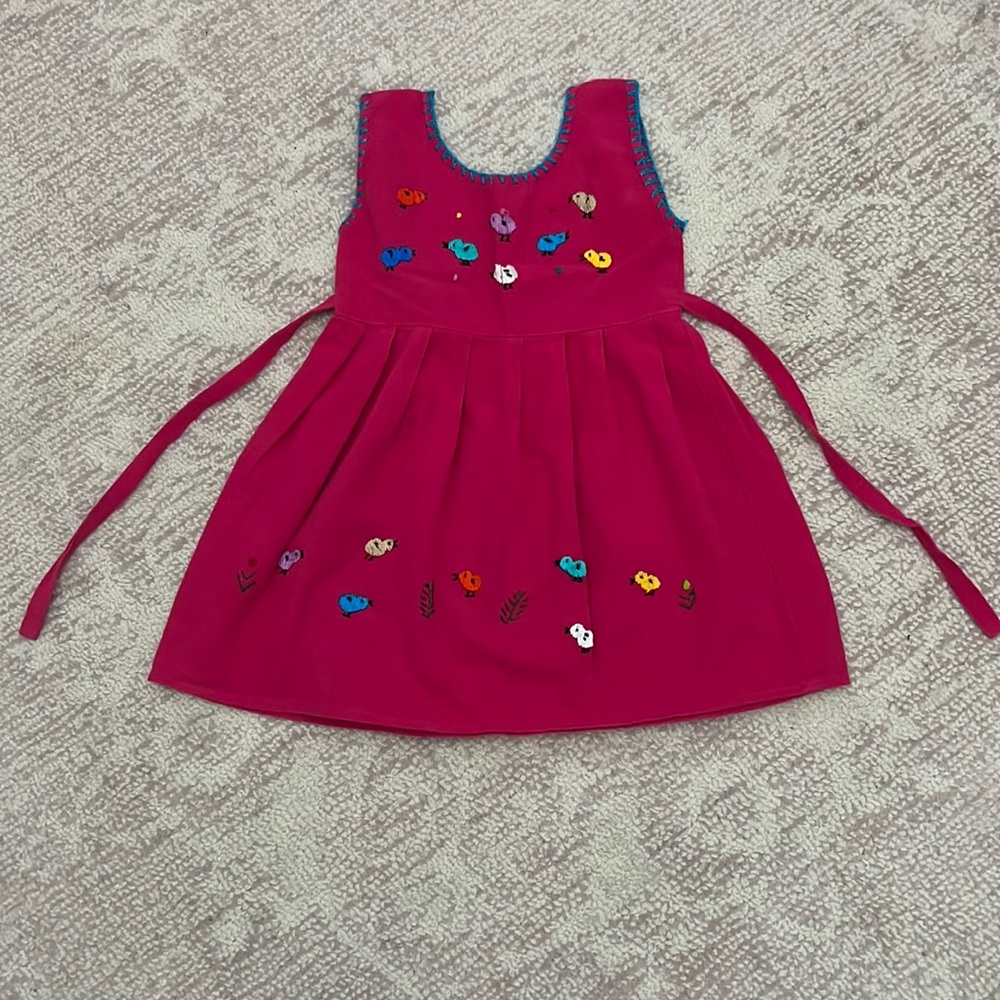 Mexican embroidered 3T dress